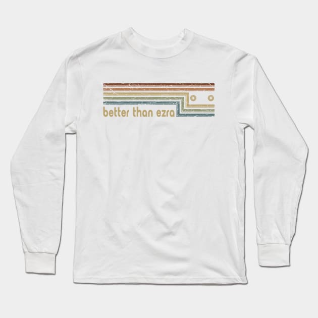 Better Than Ezra Cassette Stripes Long Sleeve T-Shirt by casetifymask